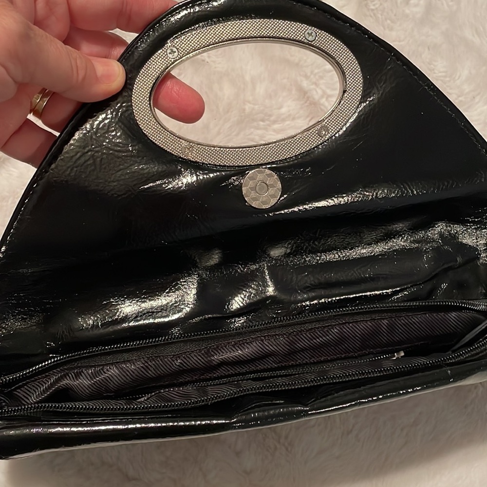 Lula vegan clutch bag with crystals and chain - Picture 7 of 14